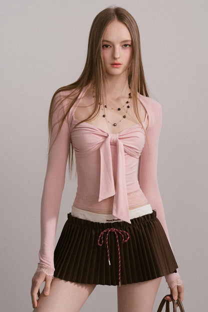 Design Sense Bow Waist Suspender Set