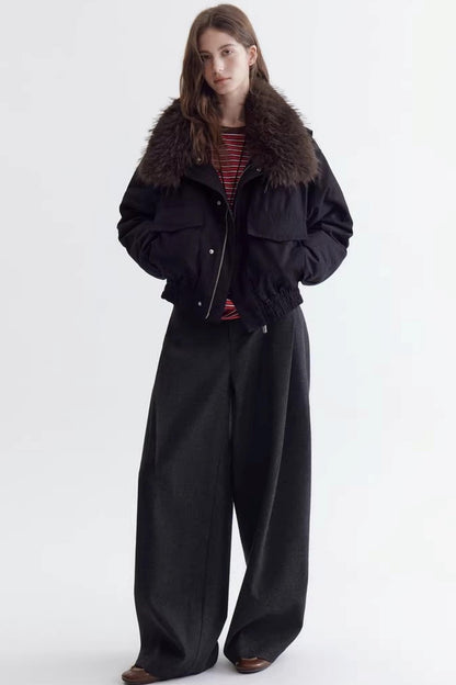 Pleated Draped Trousers