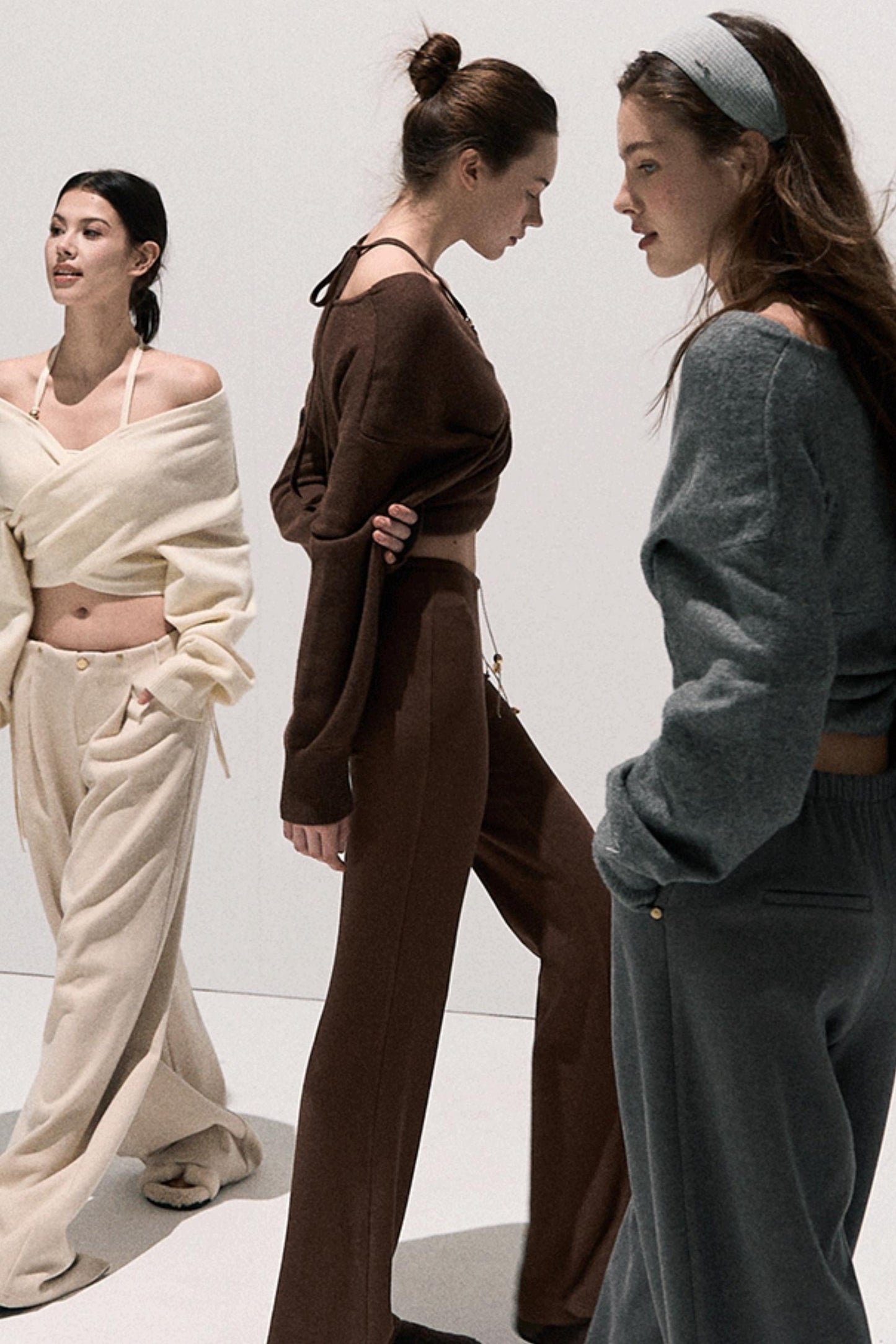 Basic Wool High-Waisted Wide-Leg Trousers