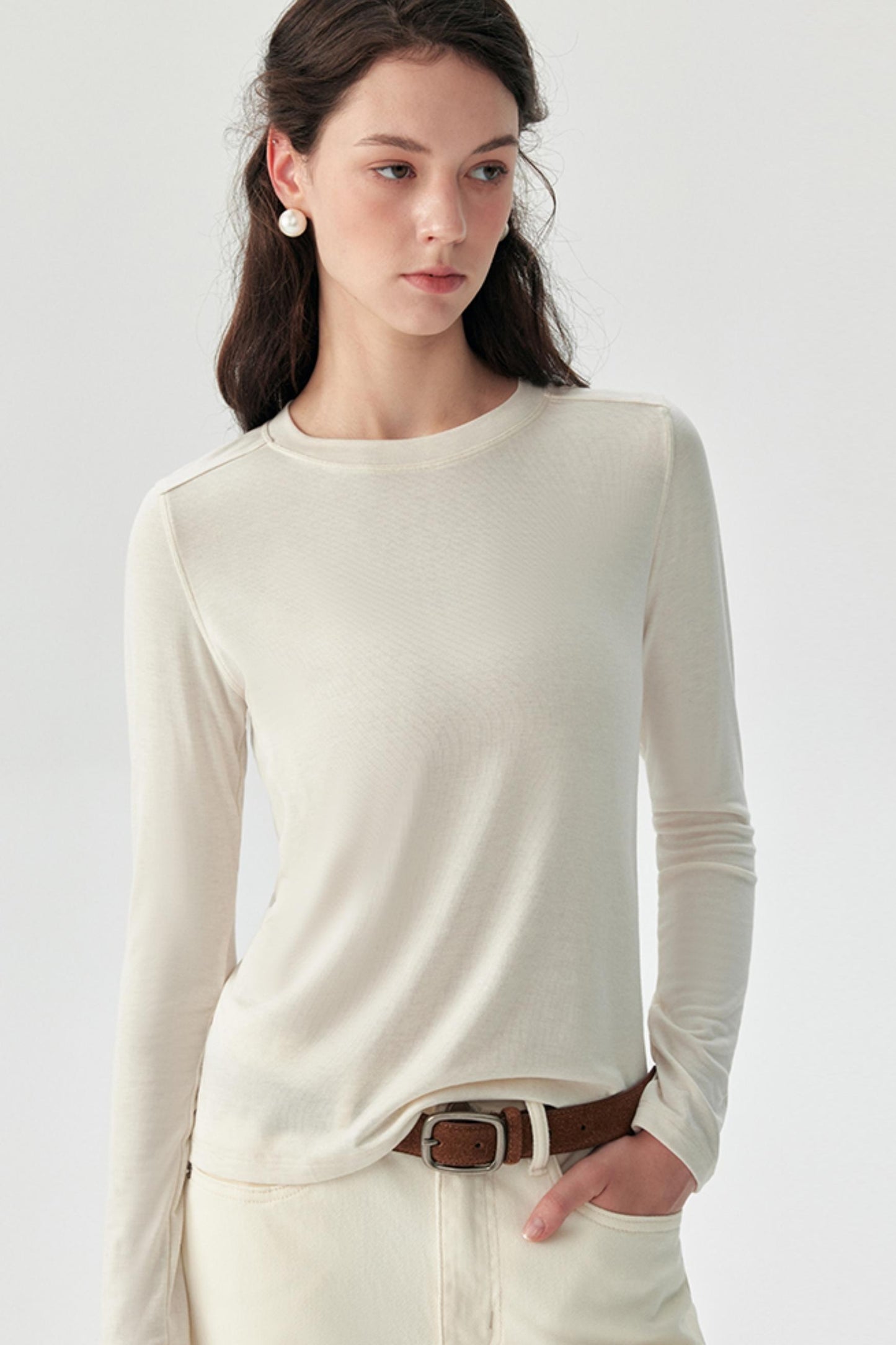 Ultra-thin Long-Sleeved Wool Base Jacket