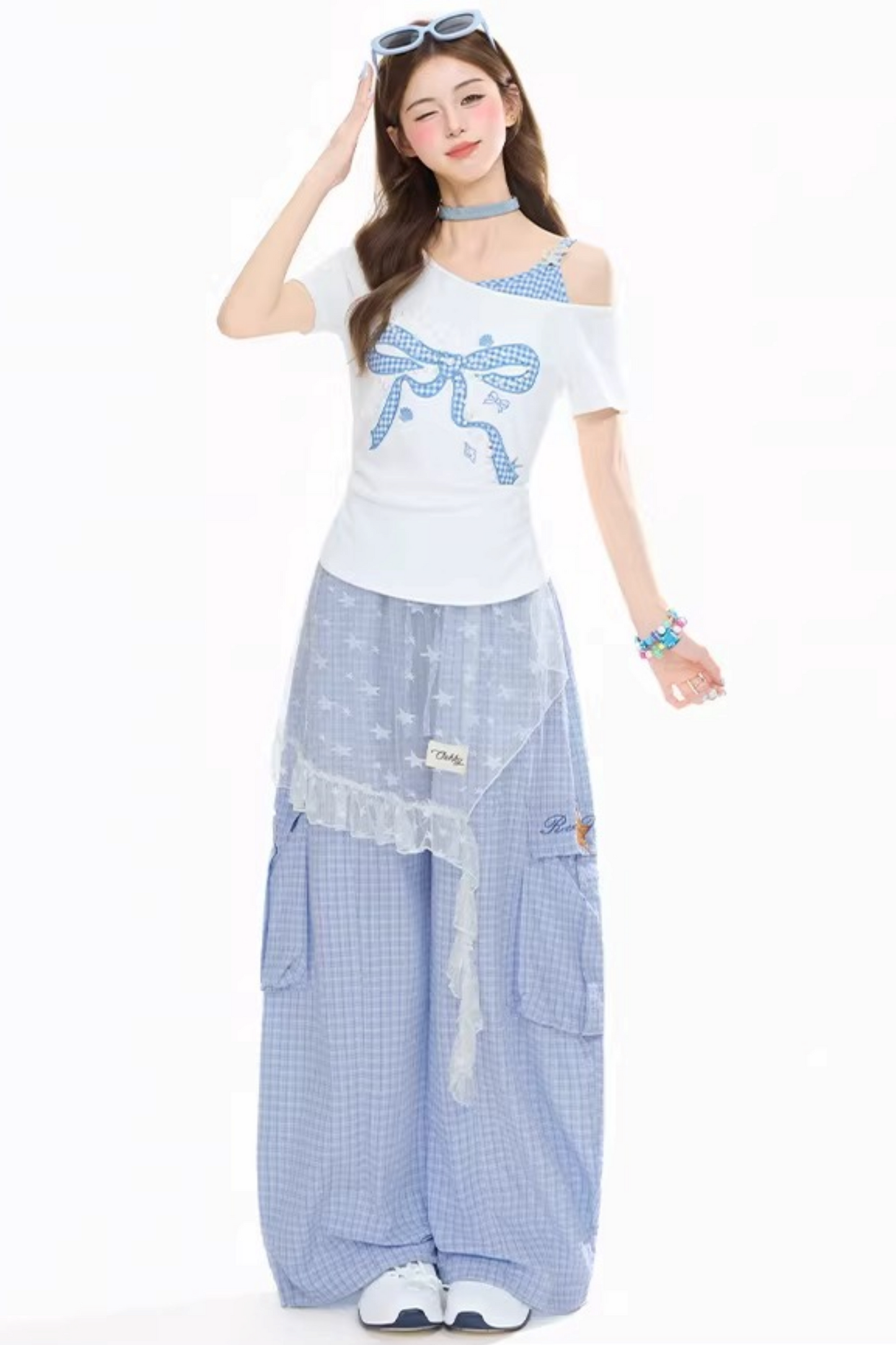 Bowknot One-Shoulder Top