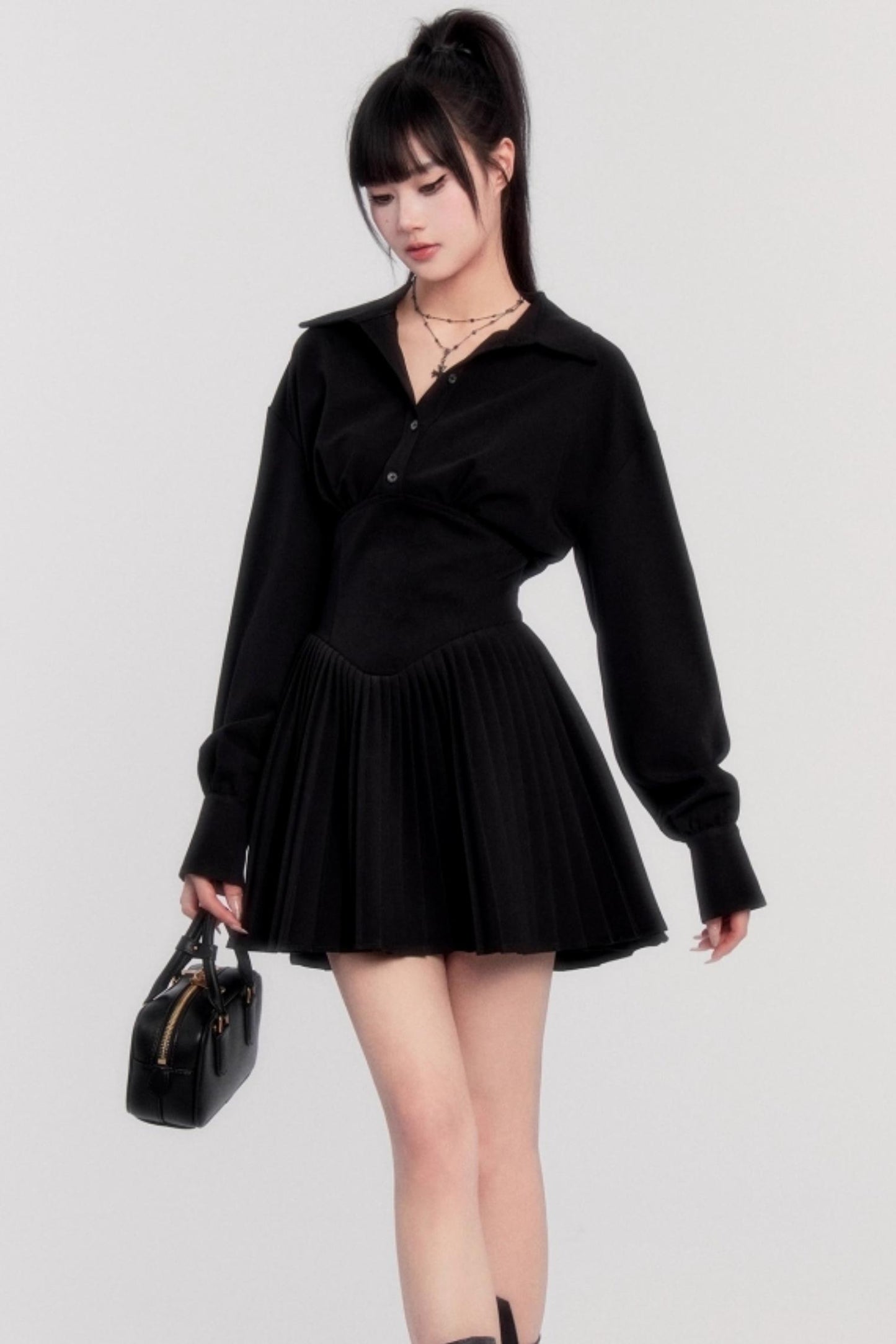 Revival French Pleated Dress