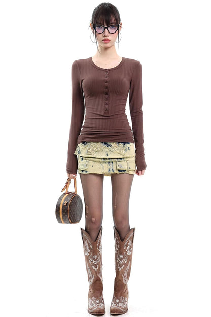 Spring Slim-Fit Inner Layering Top