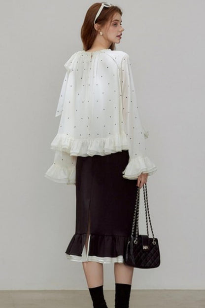 High-Waisted Black Mermaid Skirt