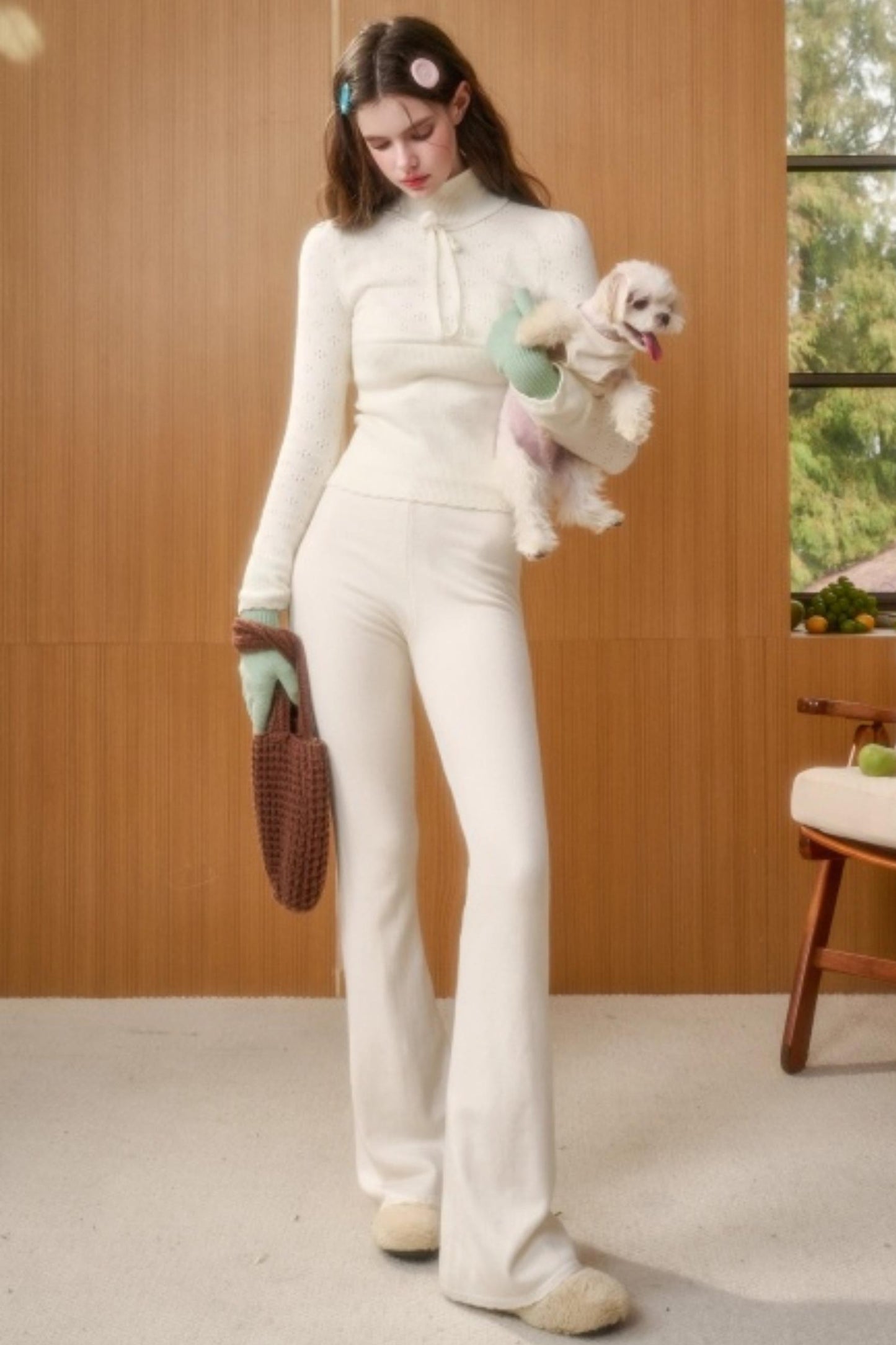 Milky Way Wool Slimming Sweater