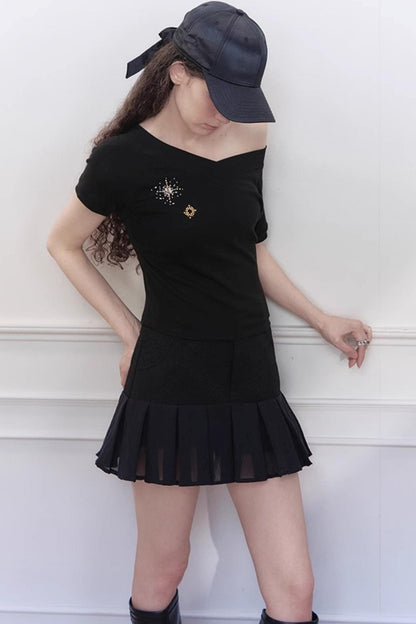 Yuan V-Neck Ribbed Top