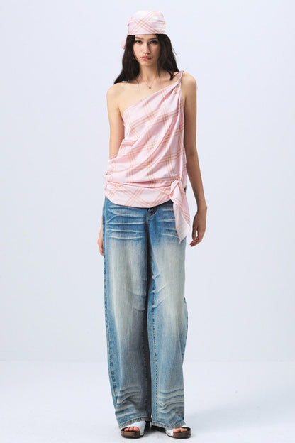 Plaid Sleeveless Top