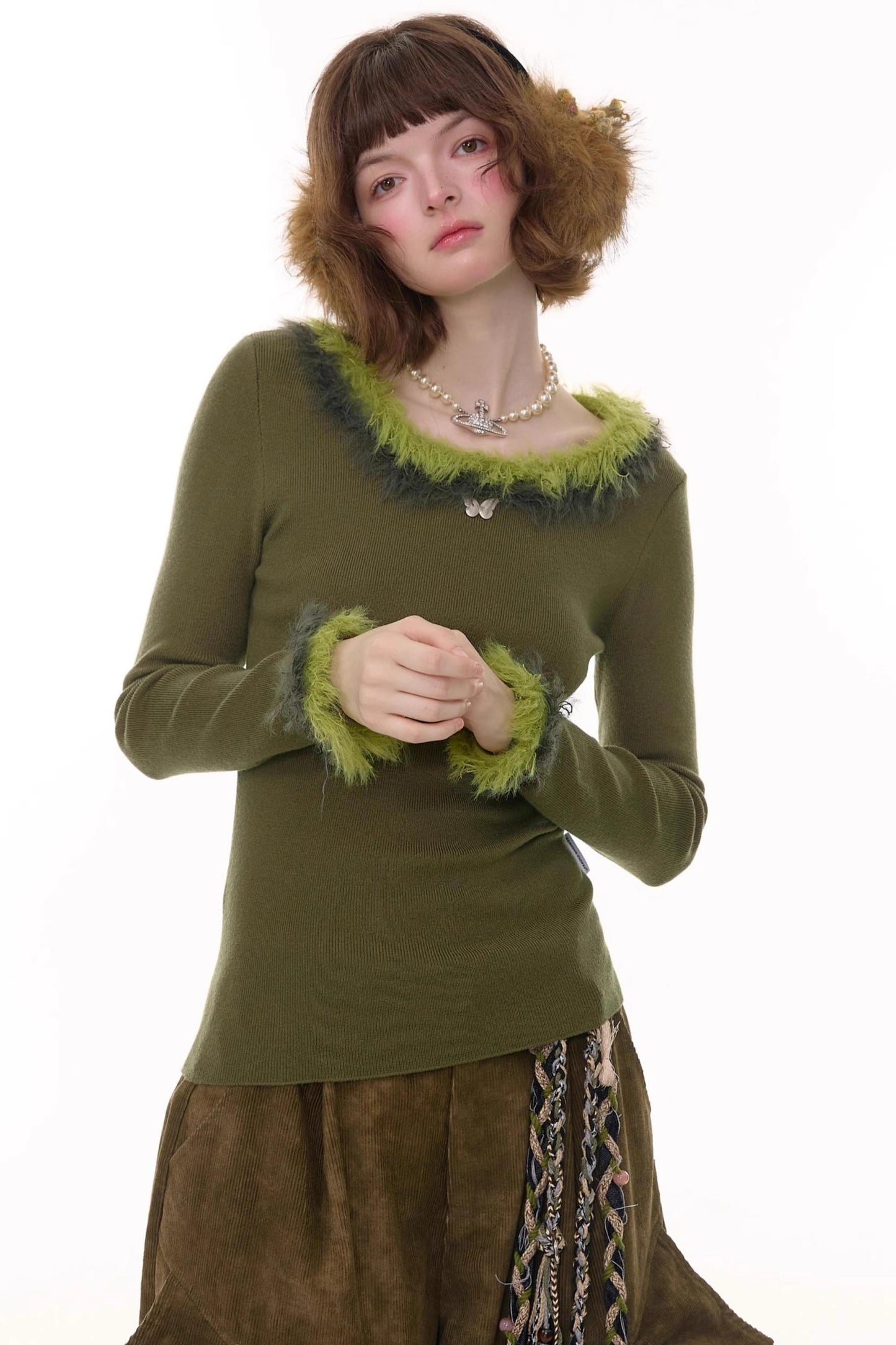 American Retro Knitted Sweater