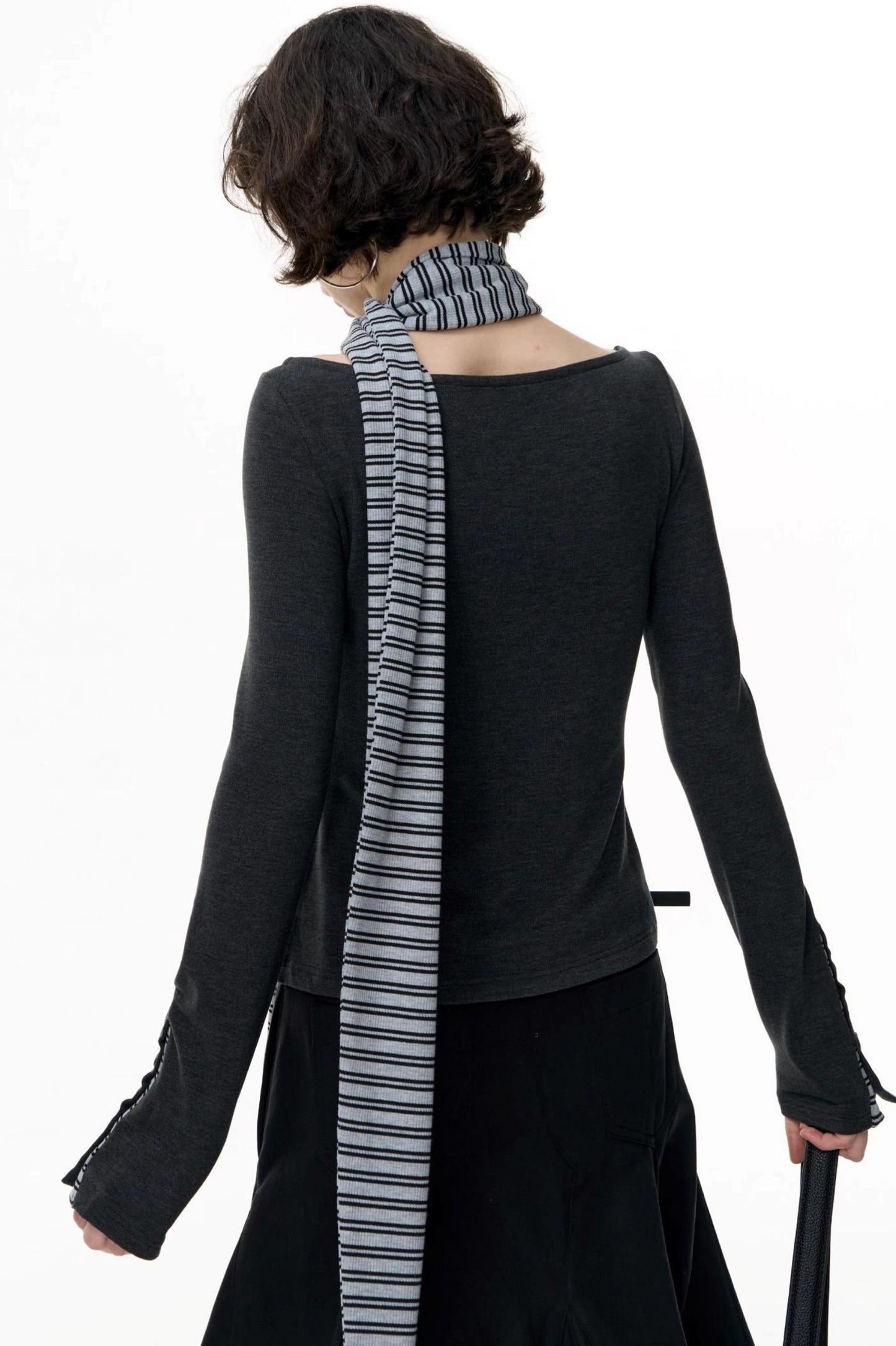 Off-the-Shoulder Striped Tops