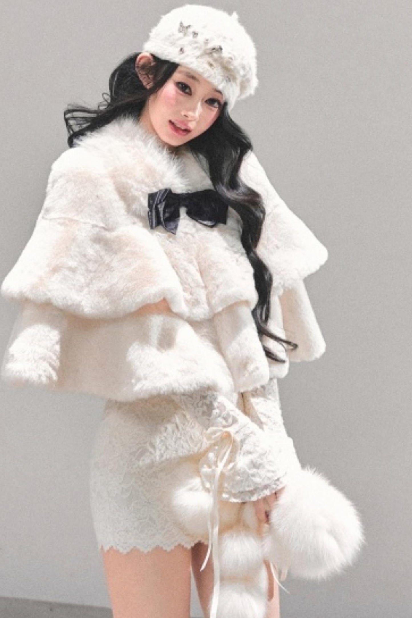 French Winter Cape Coat