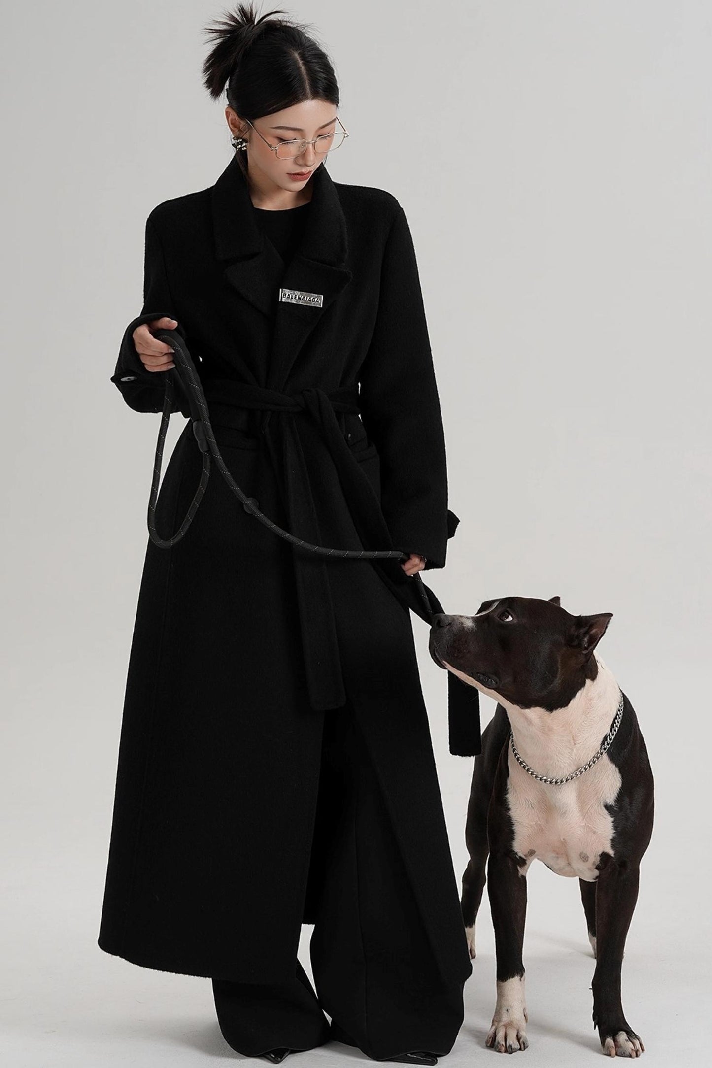 Temperament Long Wool Coat