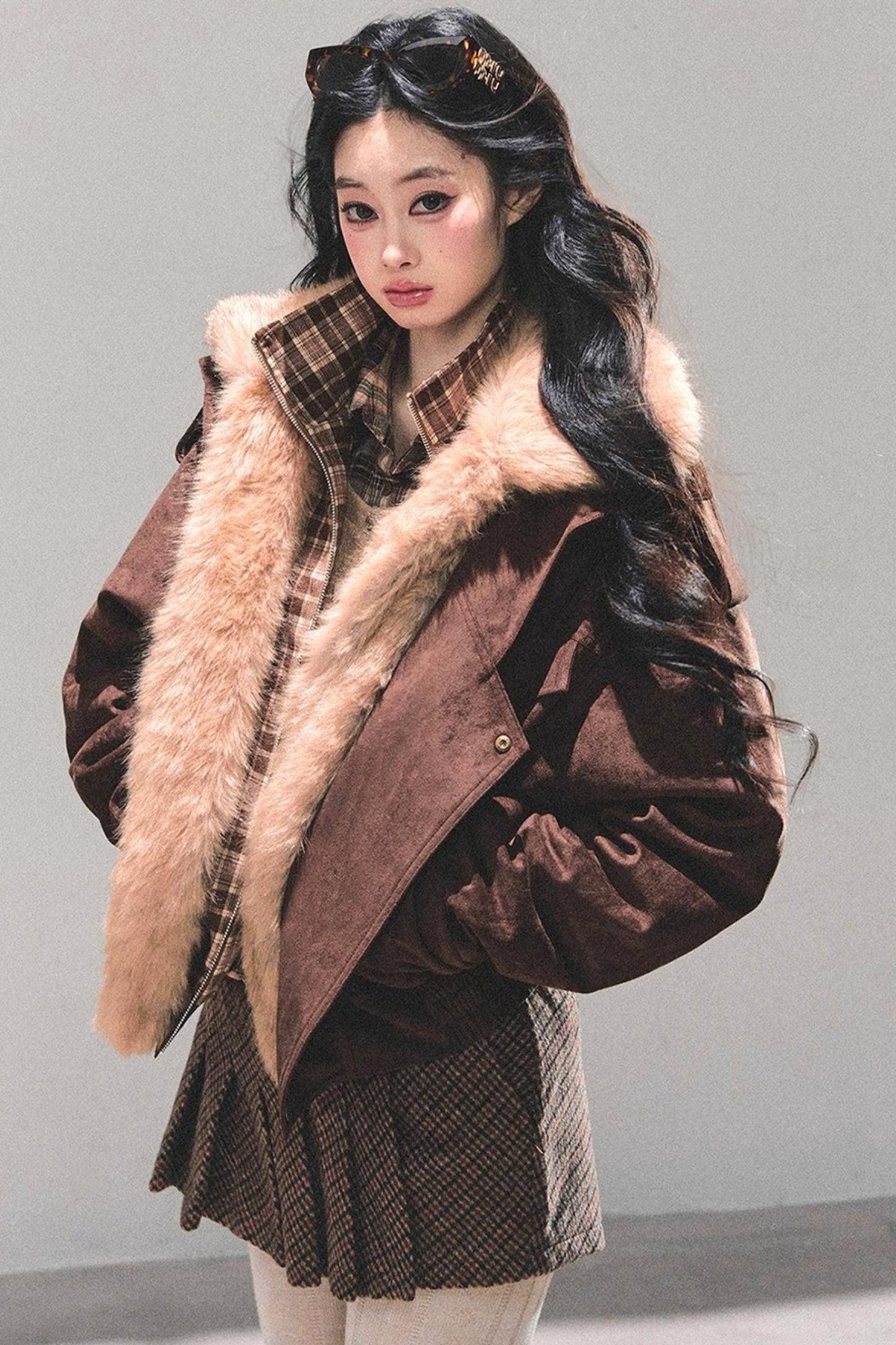 Plaid Padded Cotton Jacket