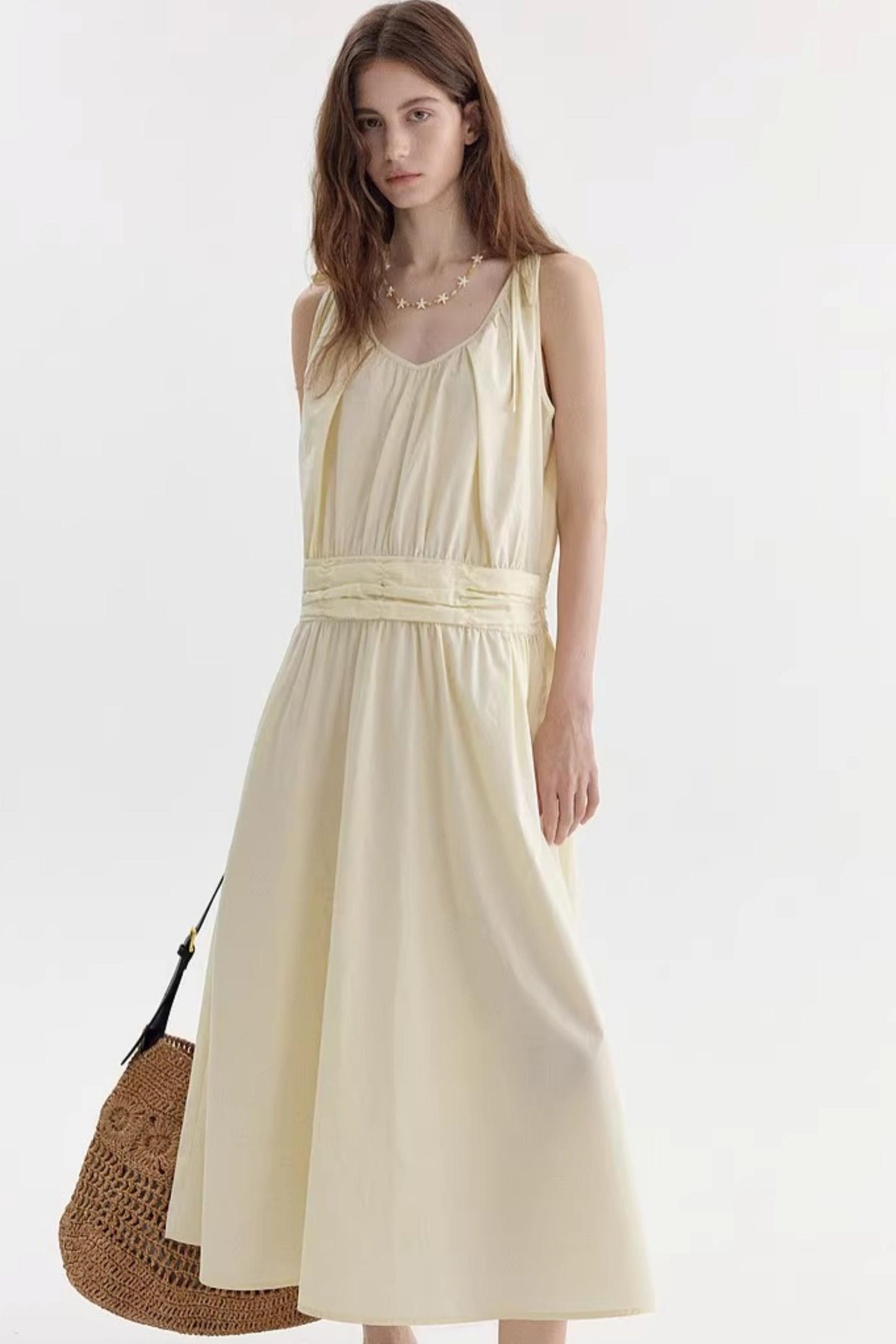 Resort V-Neck Long Dress