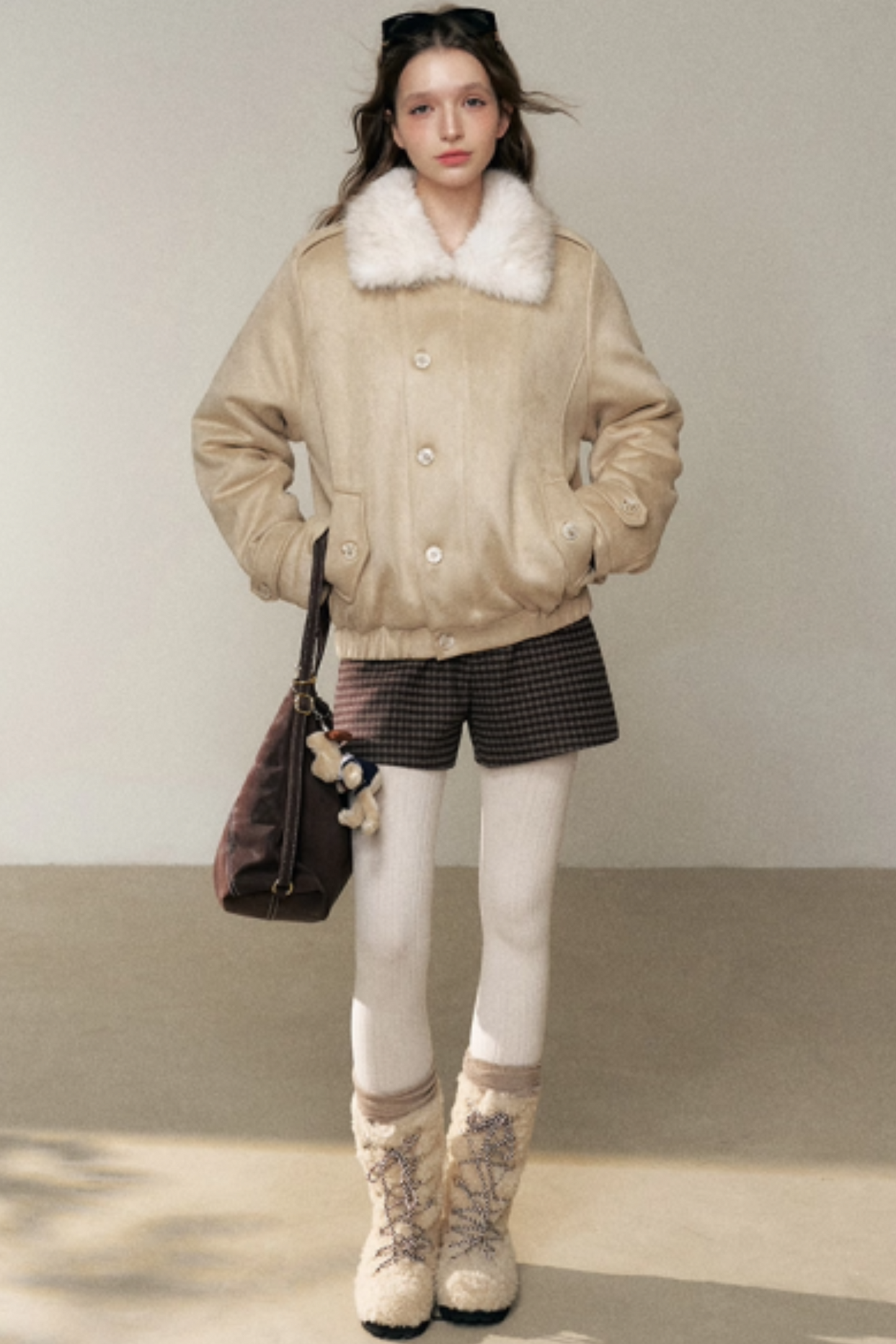 Light Khaki Suede Jacket