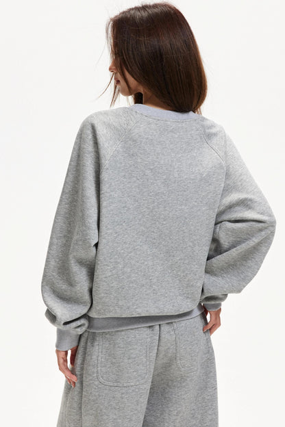 Kitten Print Raglan Sweater