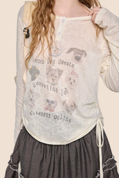 Animal Print Retro Blouse