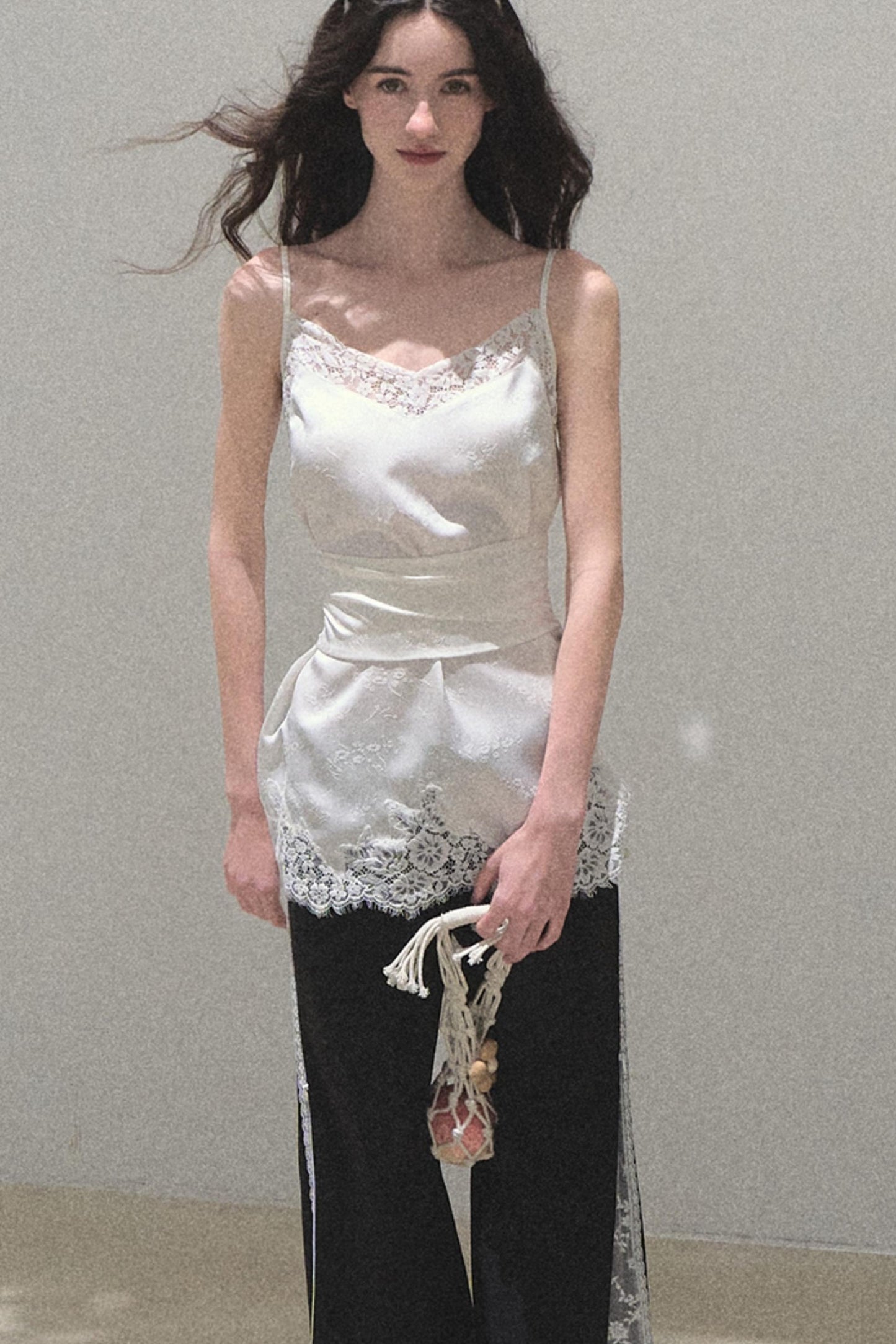 Copper Lace Wide Leg Pants