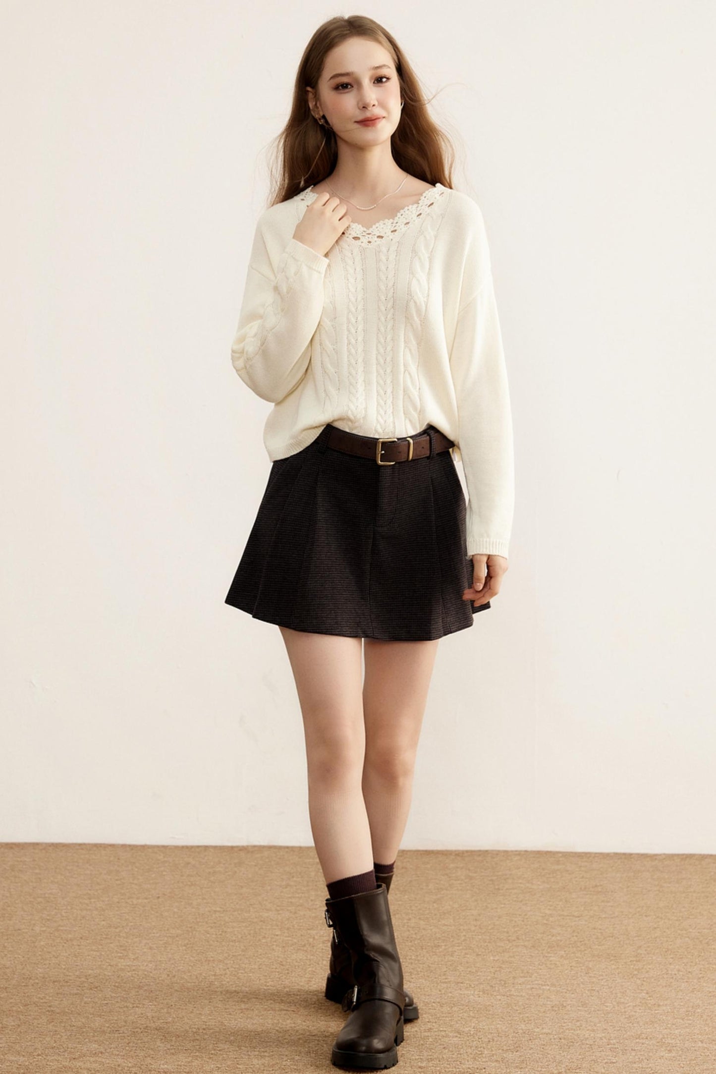 Knitted Wool Blended Top
