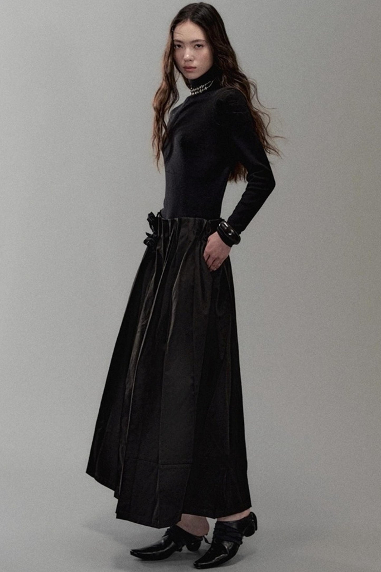 Soft Light Wool Turtleneck Top