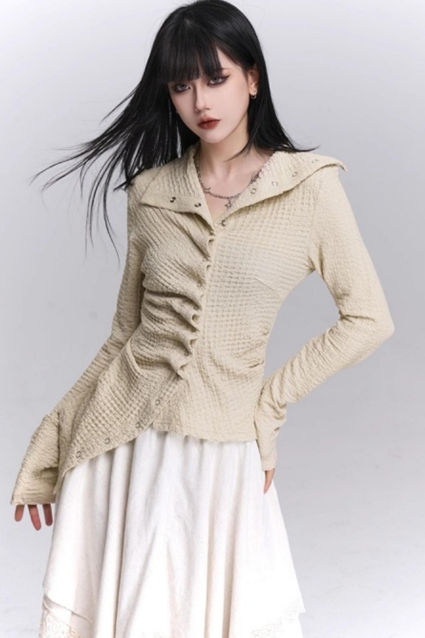 Ghostly Irregular Autumn Shirt