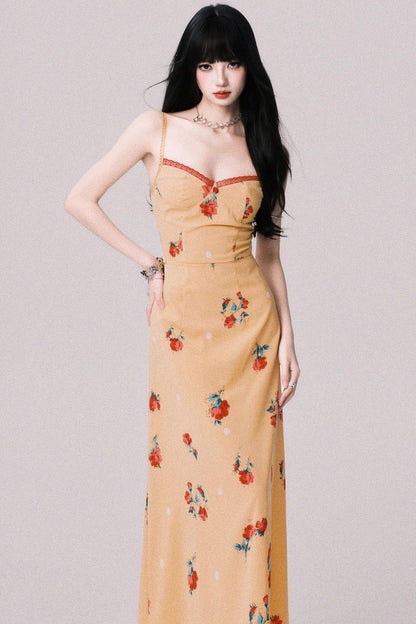 Twilight Floral Halter Dress