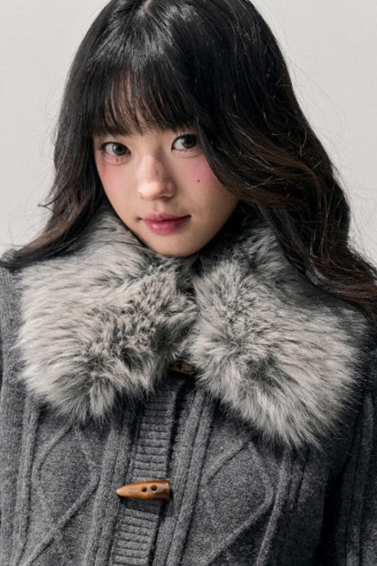 Knit Horn Button Cardigan