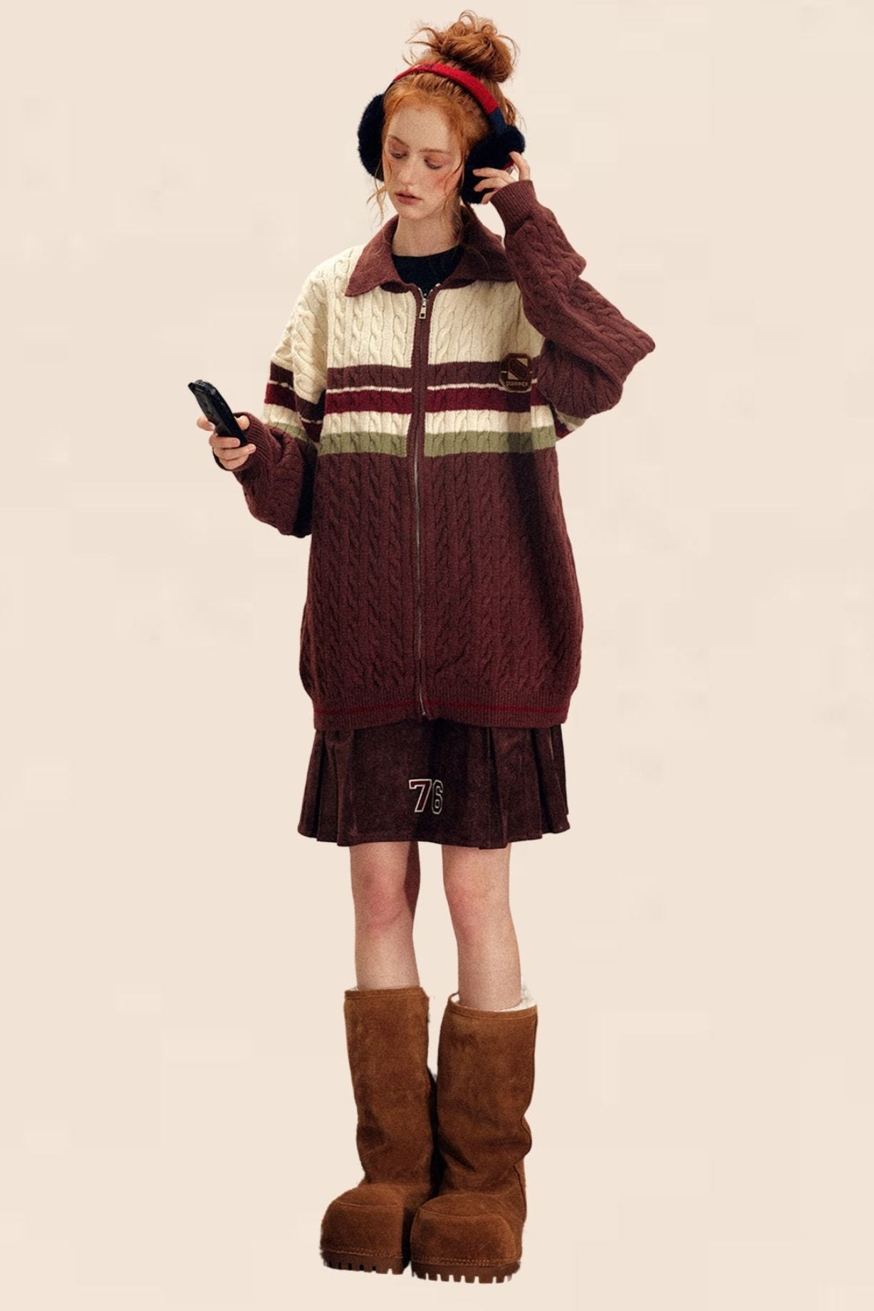 Winter Loose Long-Sleeve Sweater Coat