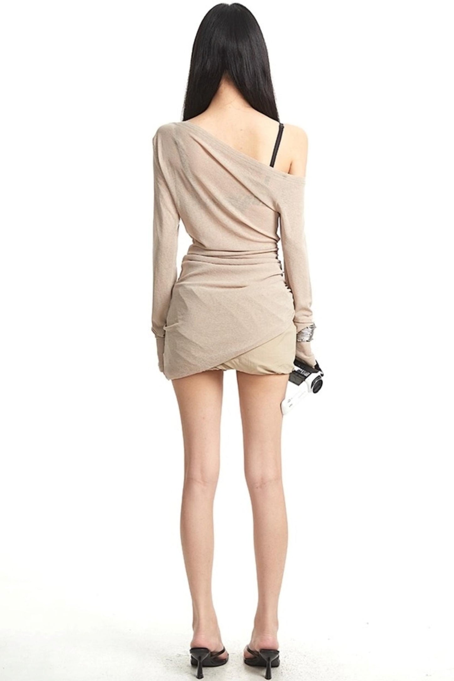 Slanted Shoulder Dress