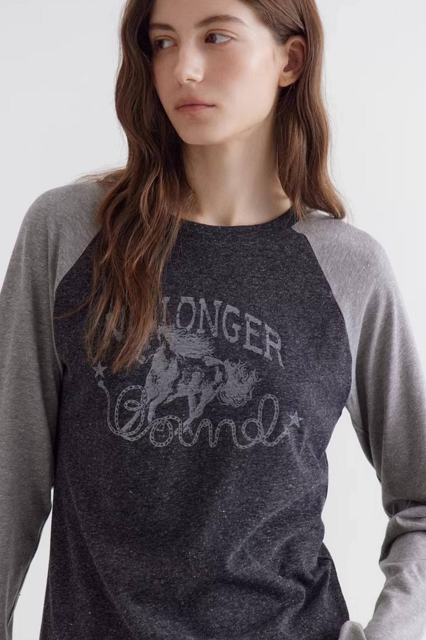 Textured Color-Blocked Raglan Top