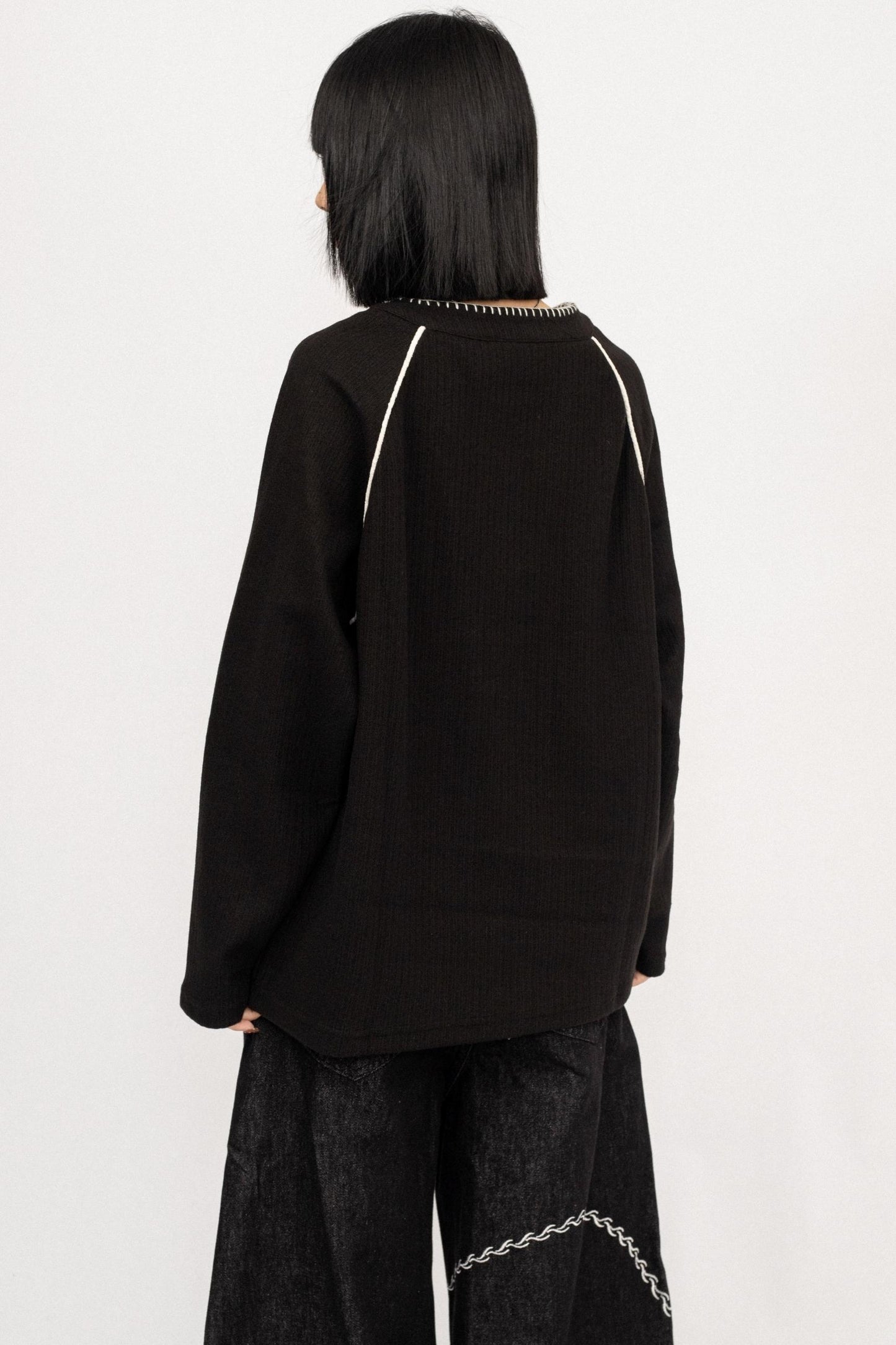 American Vintage Black Long Sleeve Top