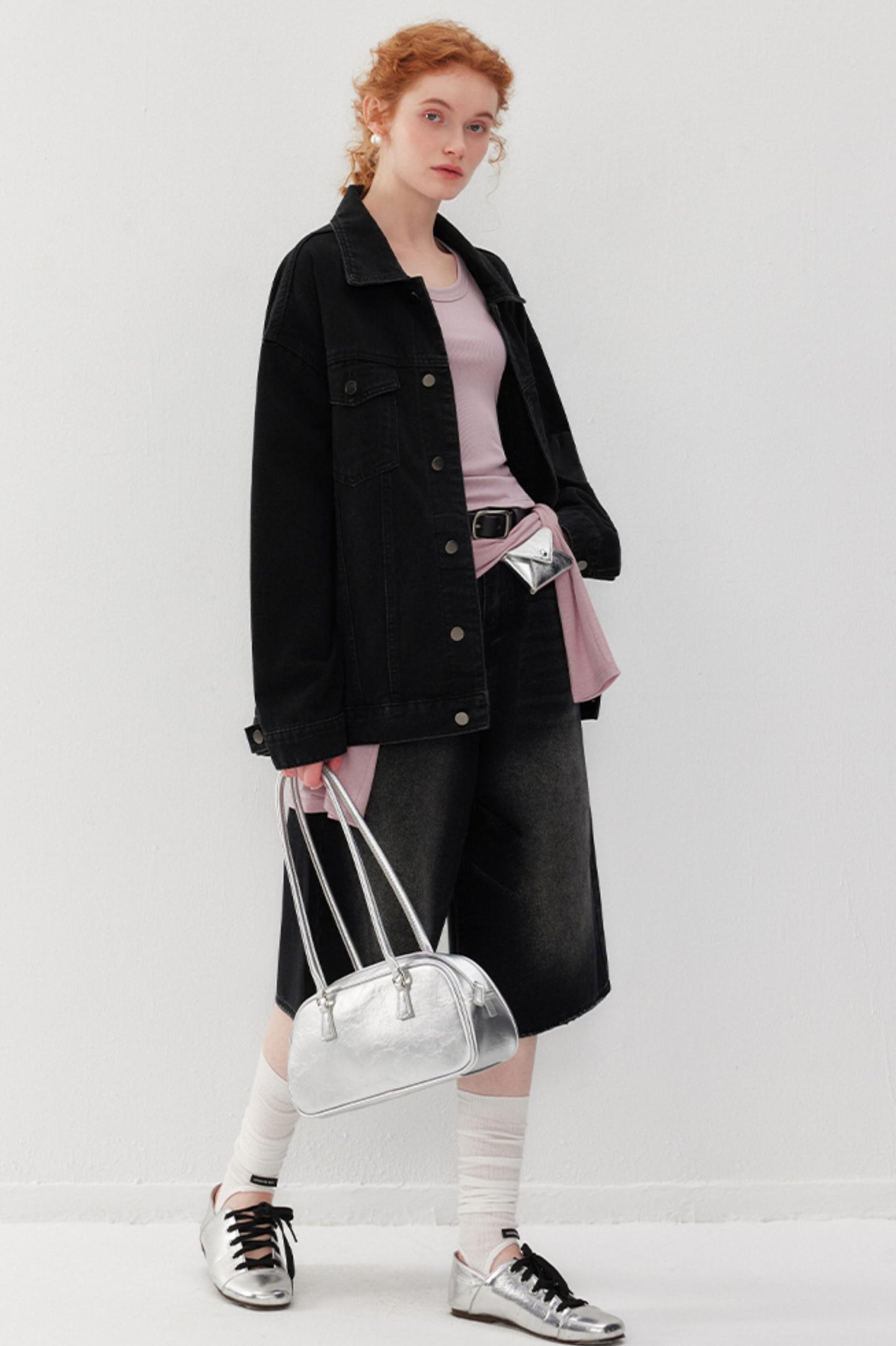 Black Wide Denim Jacket