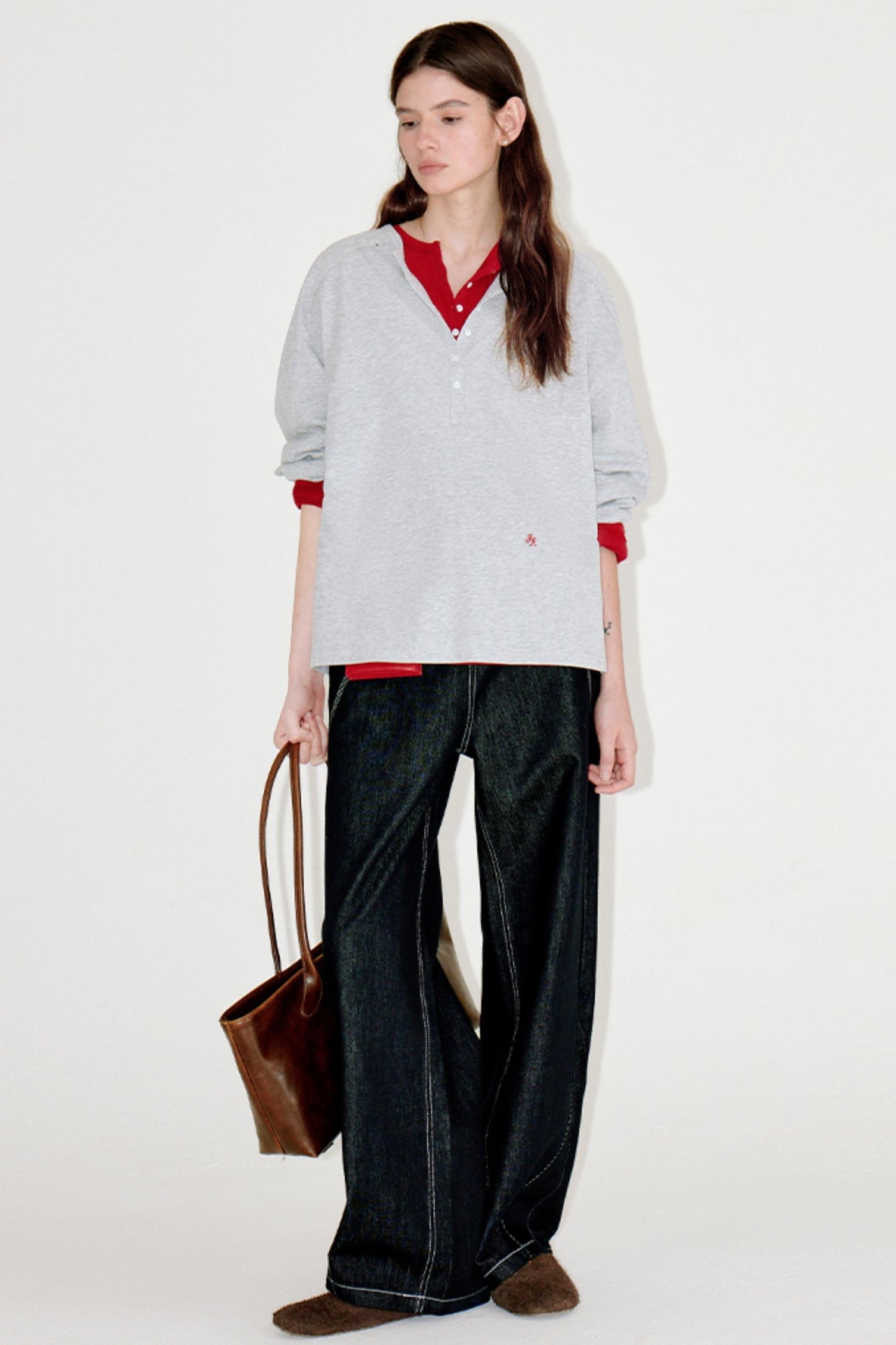 Retro Raglan Henry Top