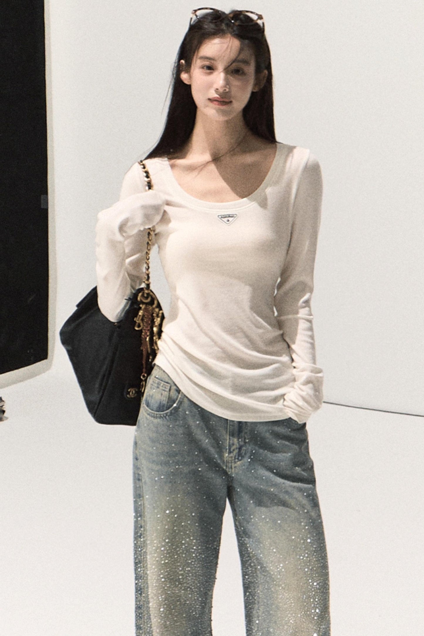 Skin Emotion Wool Knitted Top