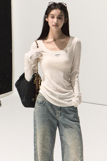 Skin Emotion Wool Knitted Top