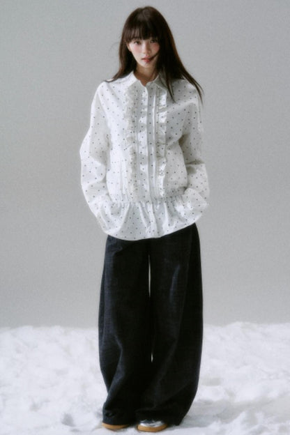 Polka Dot Twill Shirt