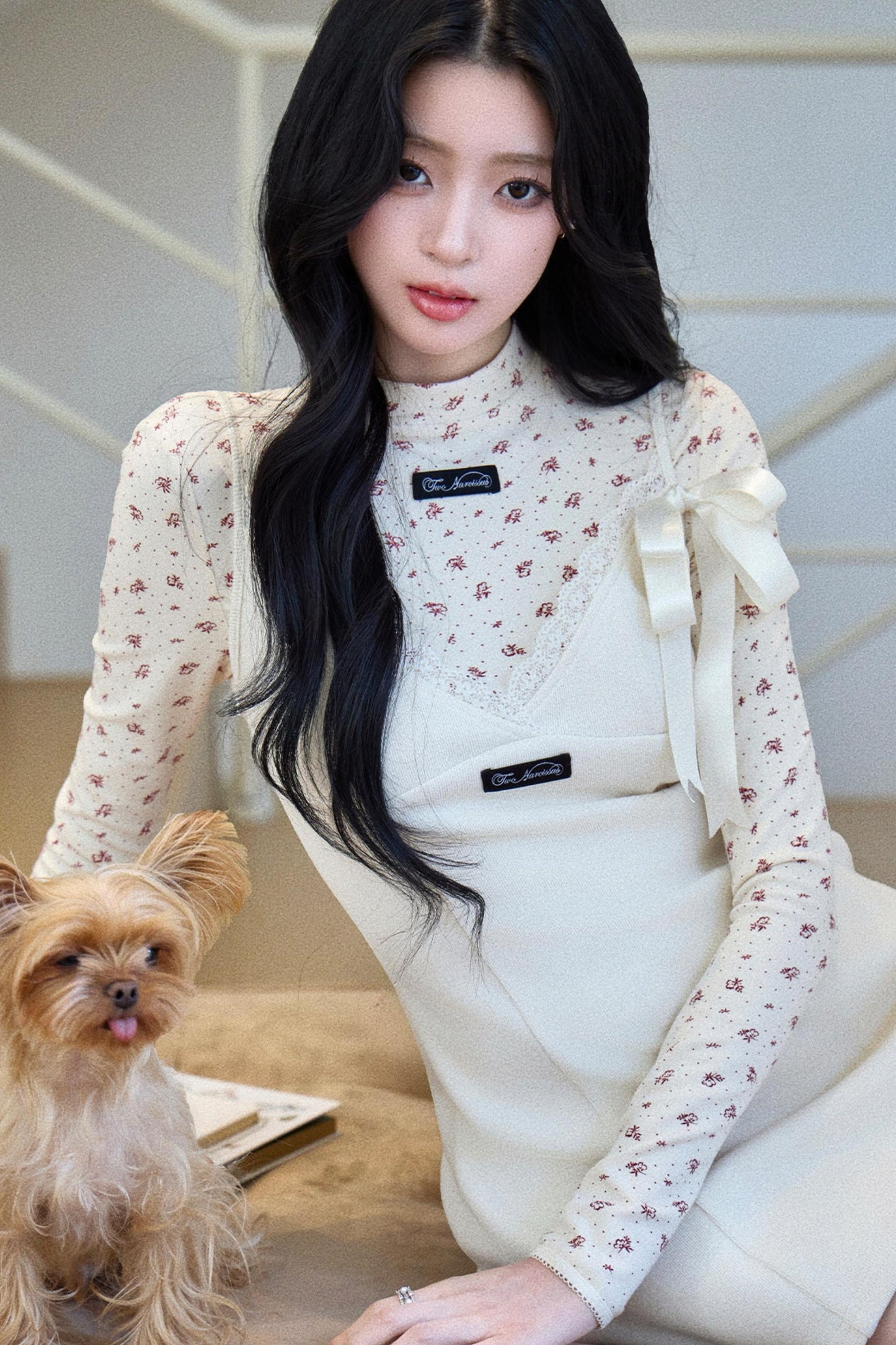 Lace Patchwork V-Neck Dress