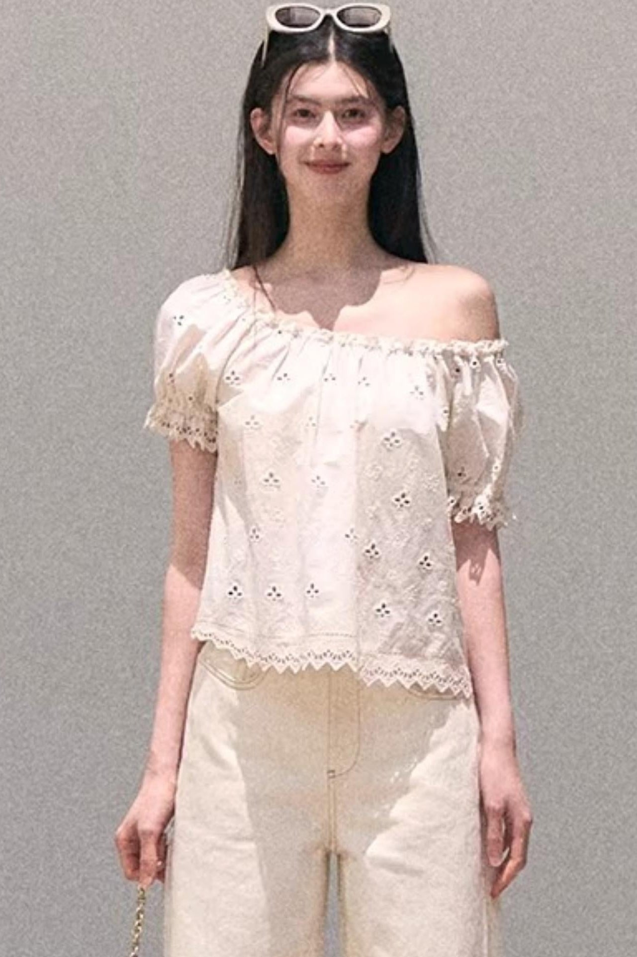 Pure Cotton Embroidered Doll Top