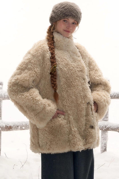 Reversible Leather Fur Coat