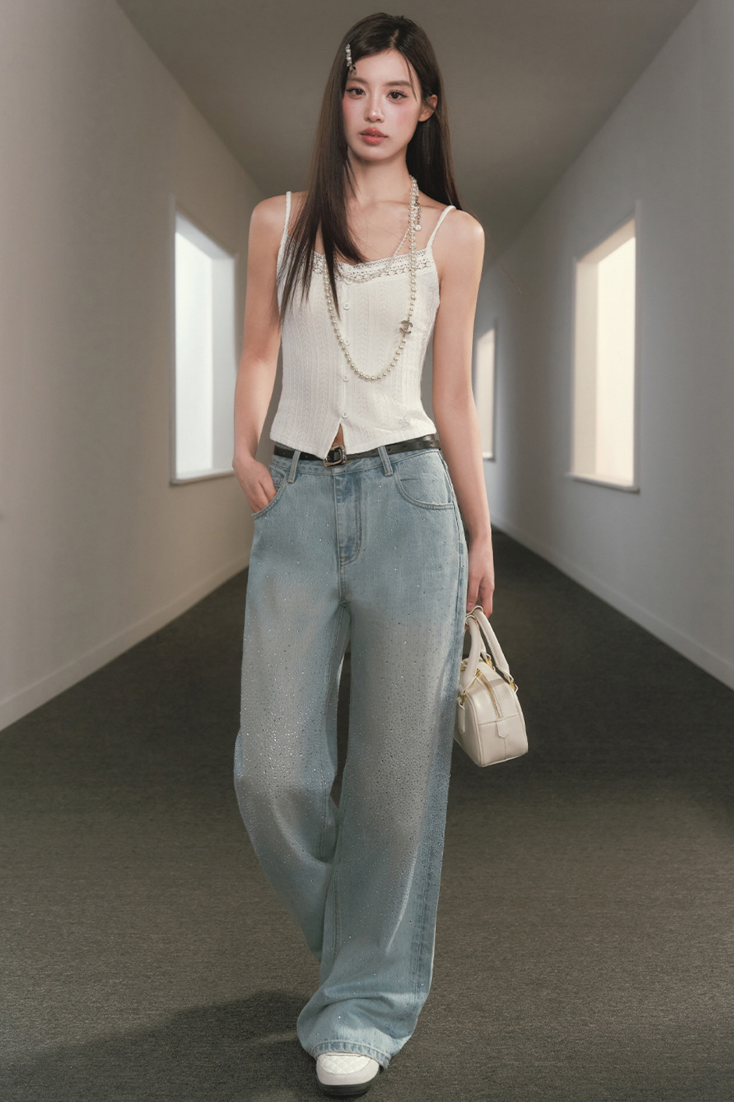 Patchwork Open-Front Cardigan