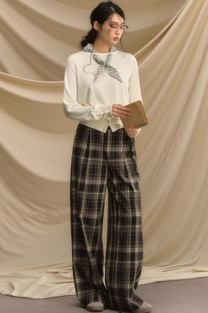 Secret Lazy Plaid Pants