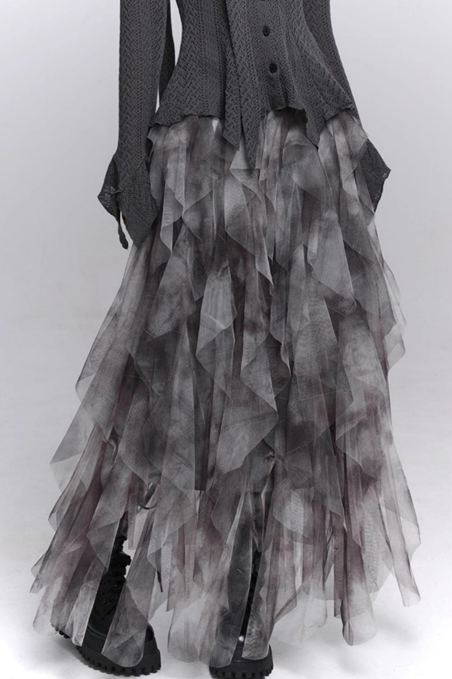 Irregular Hem Concert Skirt