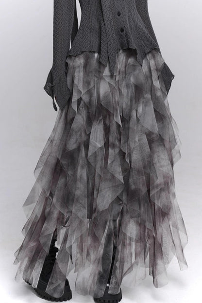 Irregular Hem Concert Skirt