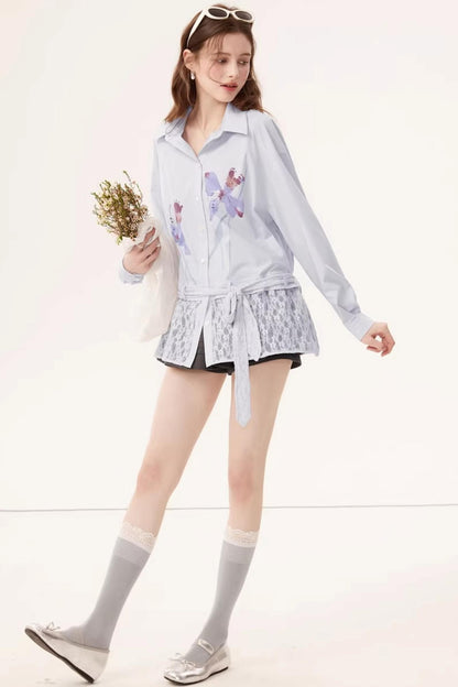 Bamboo Floral Lace Shirt