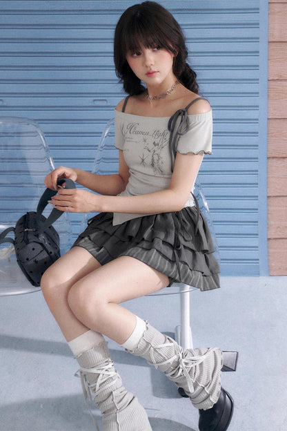 Angel Asymmetrical Summer Top