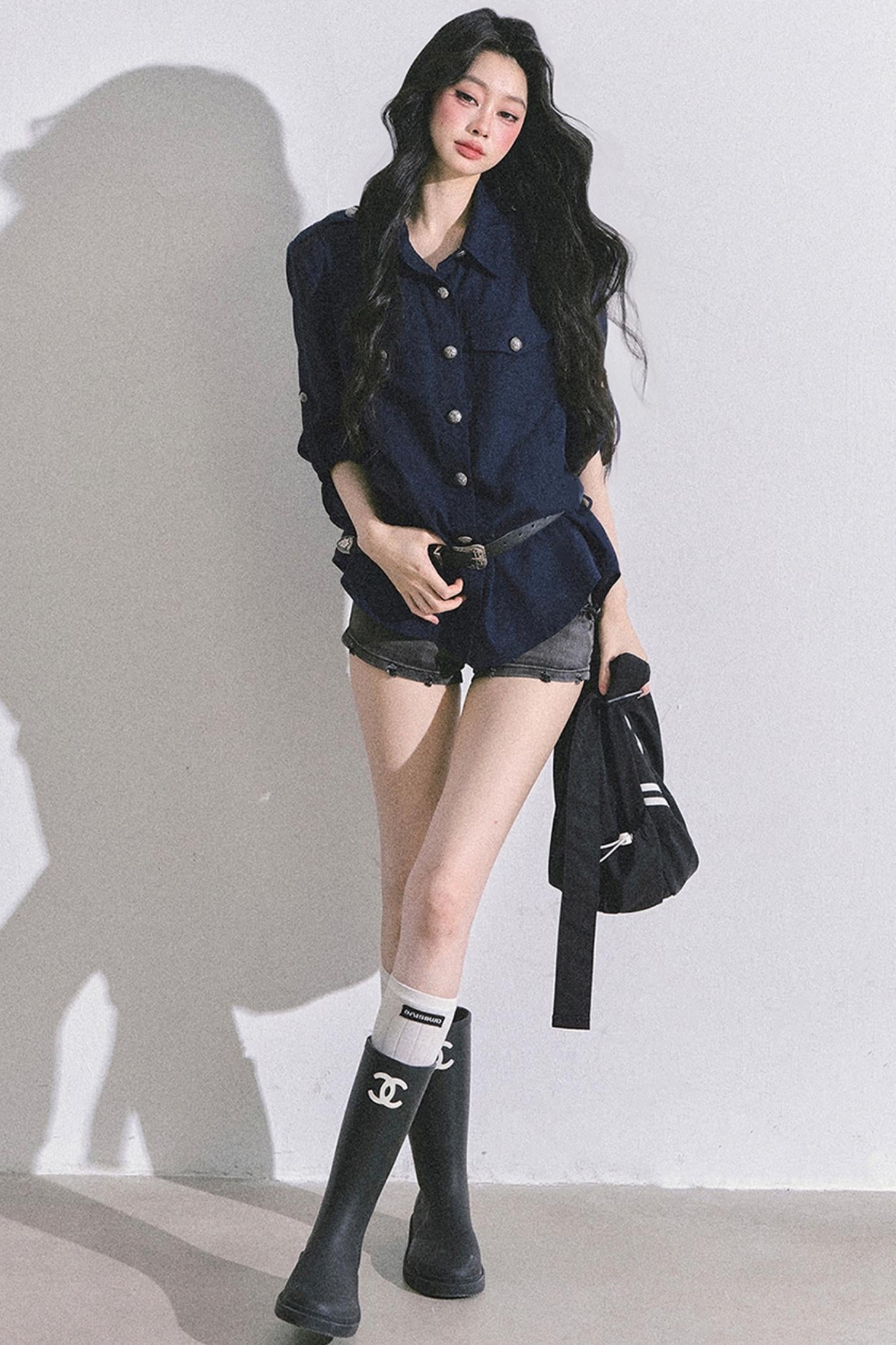 Autumn White Polo Shirt & Pants Set-Up