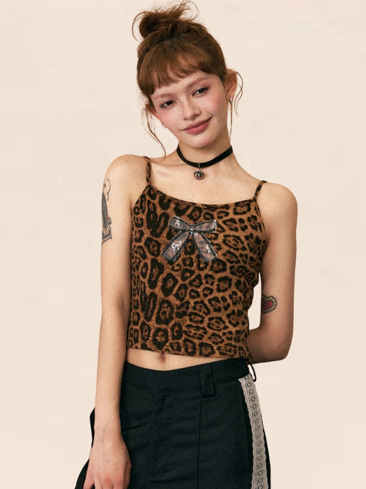 Leopardenmuster-Top