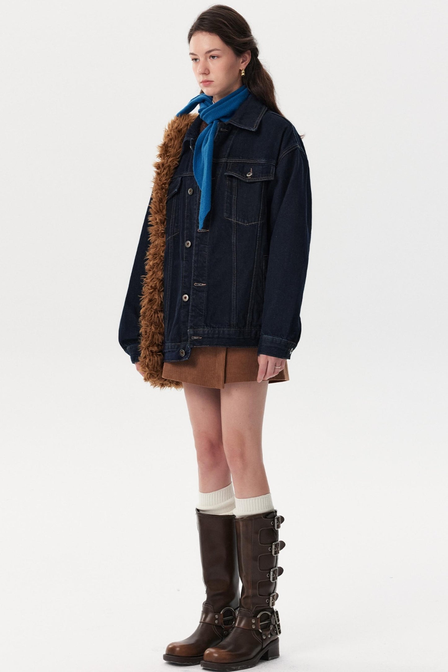 Classic Denim Lapel Jacket