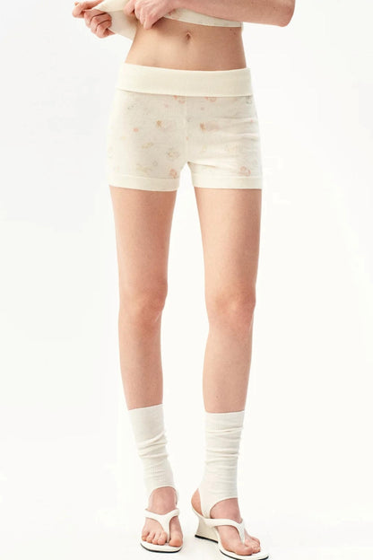 French Retro Wool Shorts