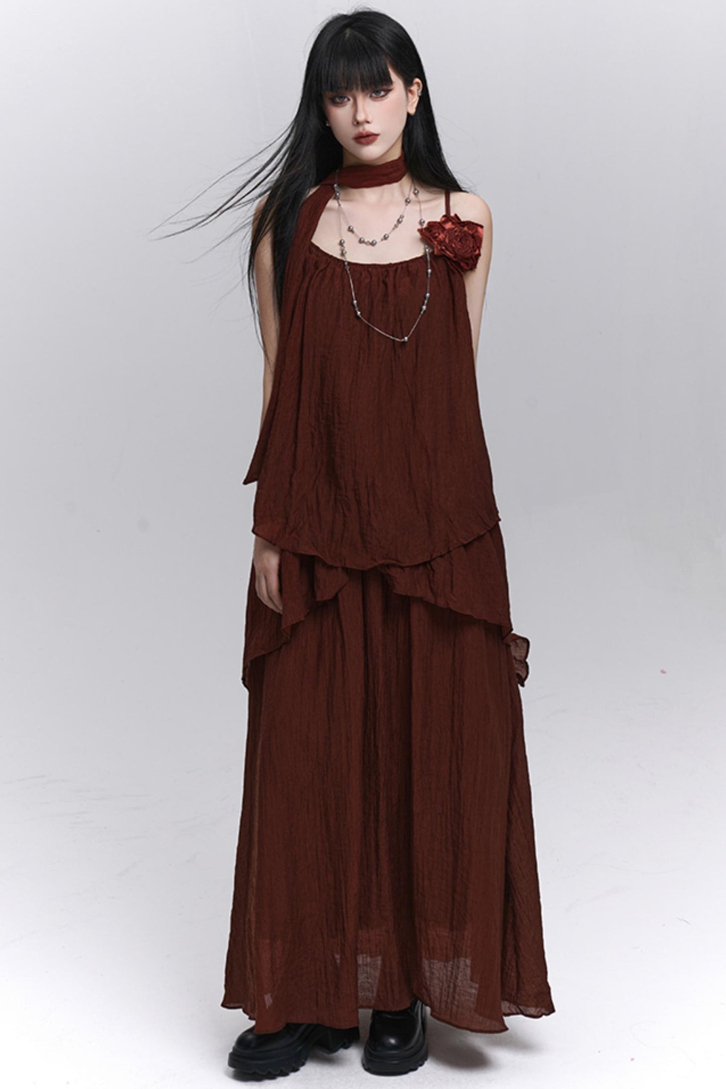 Chic Pink Skirt Top Set-Up