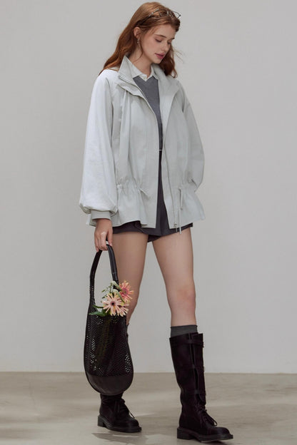 Autumn Draped Silhouette Trench Coat